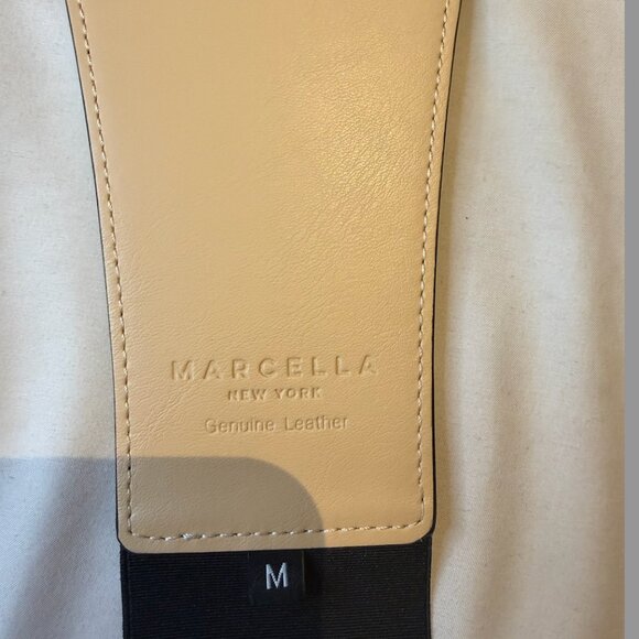 Marcella Chambers Belt | Black Italian Leather Waist Belt | Size M - Picture 8 of 8